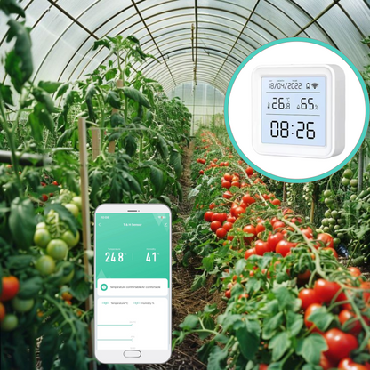 TUYA WIFI CZUJNIK TEMPERATURY I WILGOTNOŚCI LCD SMART HIGOMETR