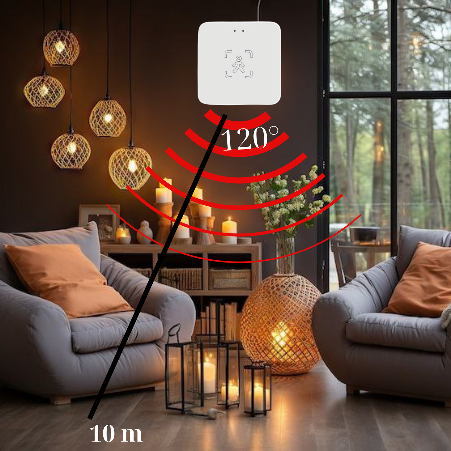 Czujnik Obecności Człowieka Zigbee Tuya 5.8GHz mmWave PIR Smart Life