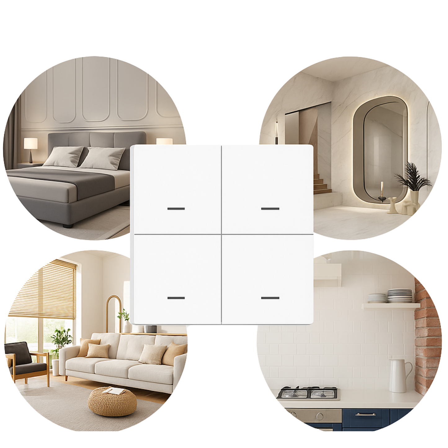 Przełącznik Scen Zigbee Smart – Model C3006 12 scen | Tuya / Smart Life