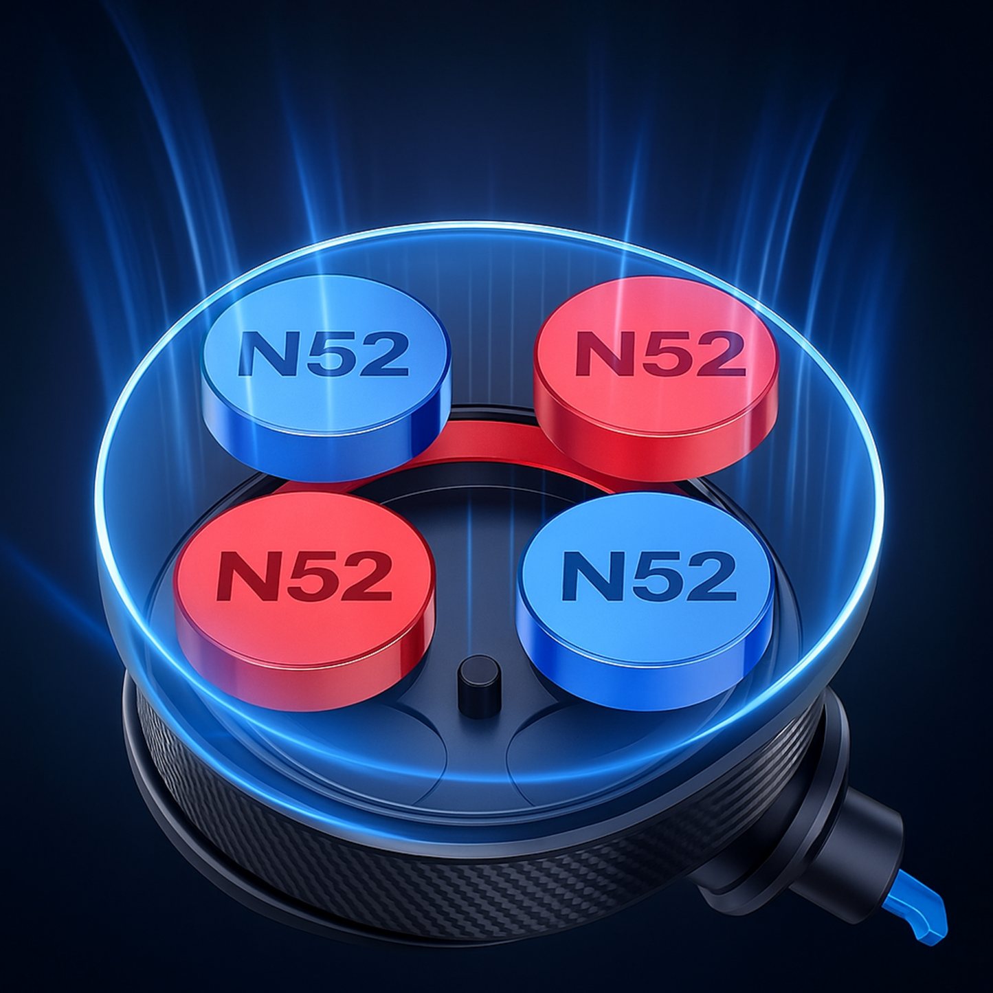 Magnetyczny uchwyt samochodowy na telefon Magnesowy uchwyt 360 stopni TOPK