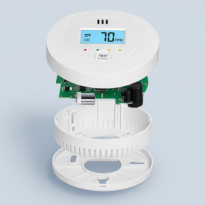 CZUJNIK TLENKU WĘGLA Z WYŚWIETLACZEM LCD, CZUJNIK CZADU LCD , alarm 85dB