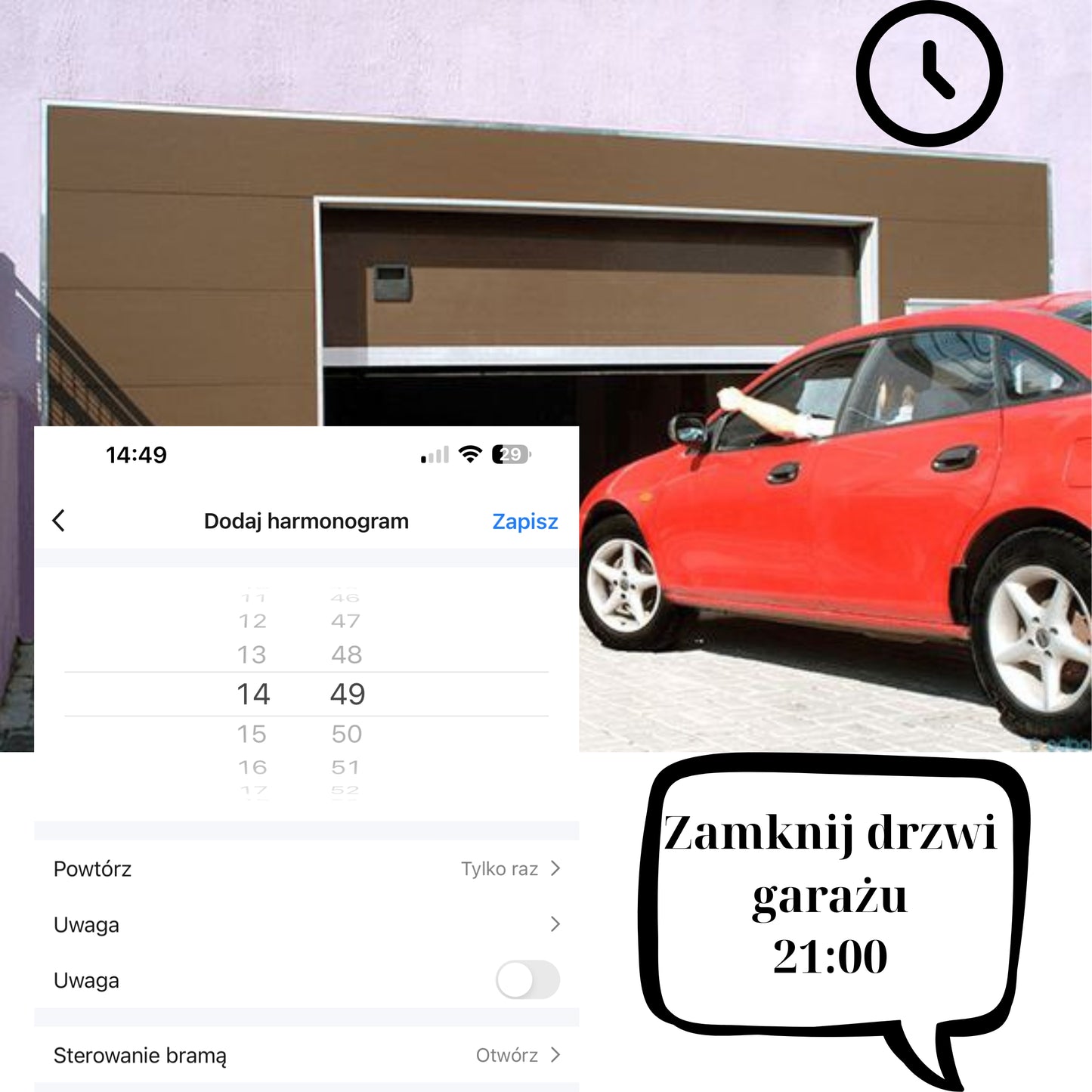 Zestaw 2x Sterownik do bramy garażowej Moduł Wi-Fi 230V Tuya Smart Life