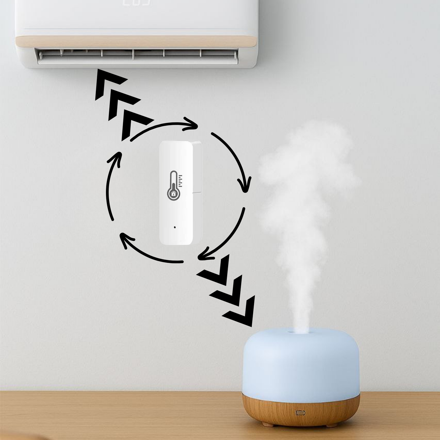 Zestaw 4x Czujników temperatury, wilgotności ZIGBEE TUYA / Smart Home