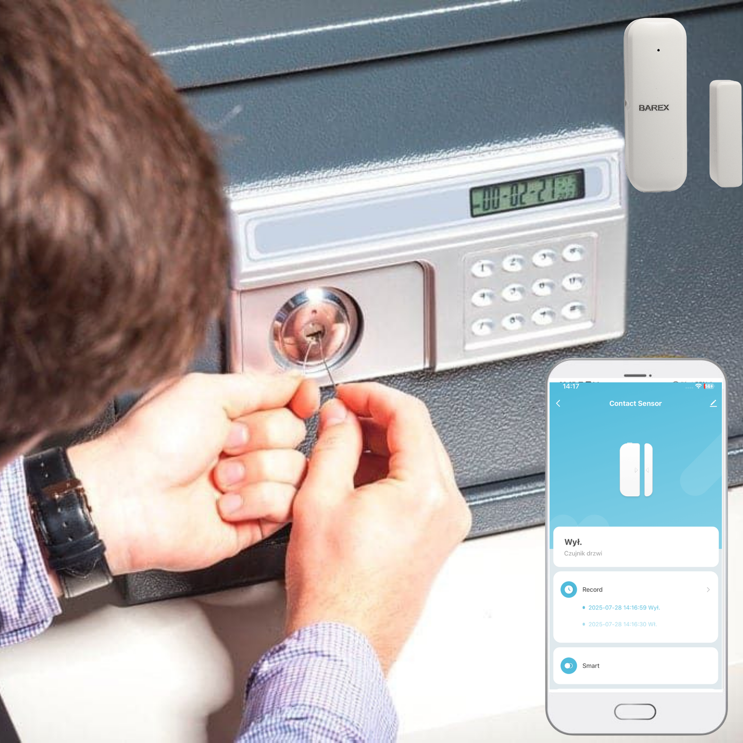 Czujnik otwarcia drzwi i okna WIFI TUYA SMART