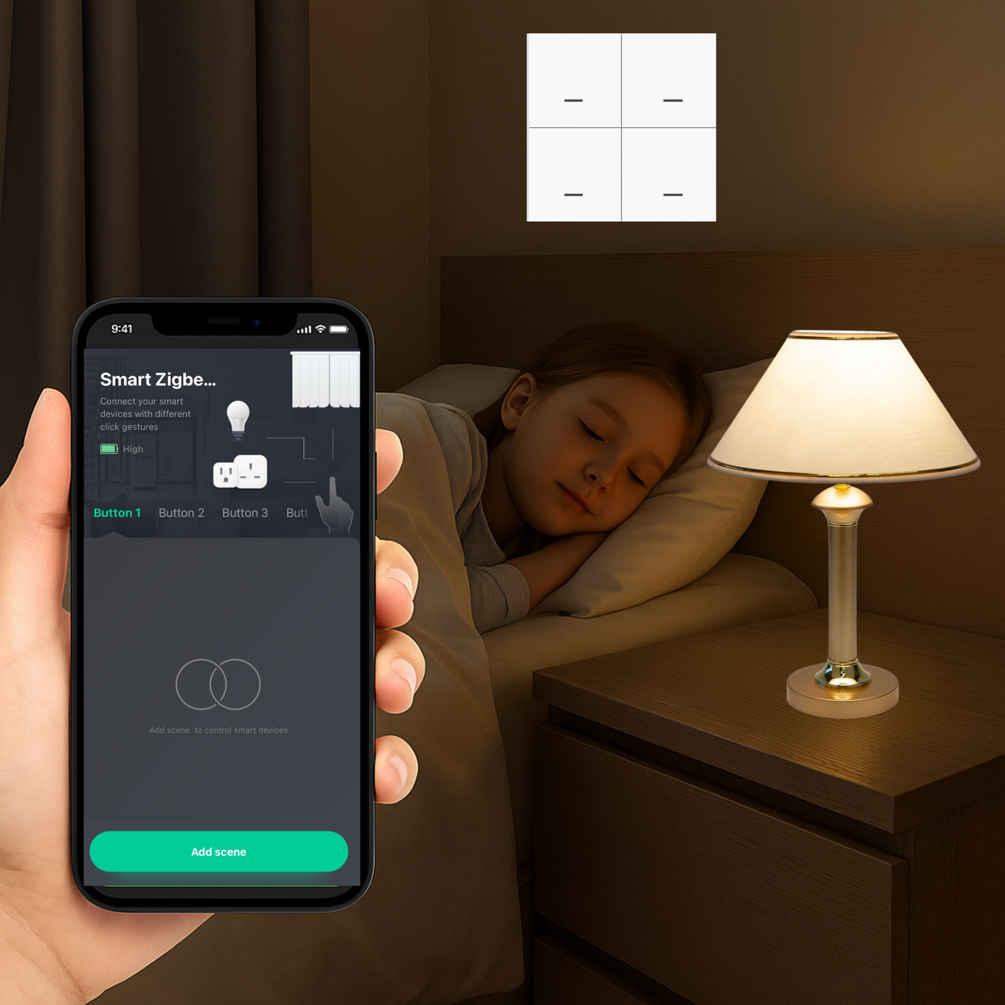 Przełącznik Scen Zigbee Smart – Model C3006 12 scen | Tuya / Smart Life