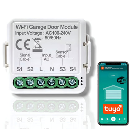 Sterownik przekaźnik do bramy garażowej Moduł Wi-Fi 230V Tuya Smart Life
