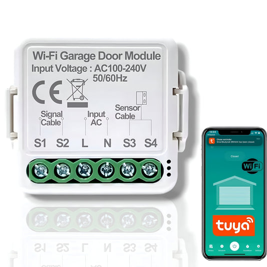 Sterownik przekaźnik do bramy garażowej Moduł Wi-Fi 230V Tuya Smart Life