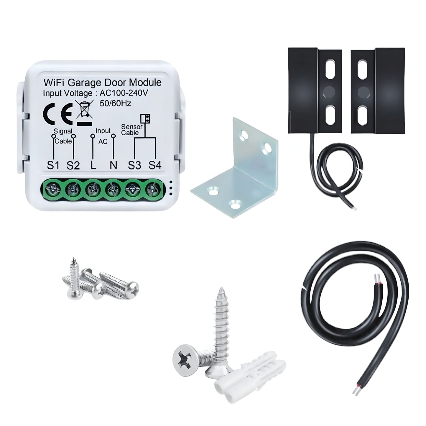 Zestaw 2x Sterownik do bramy garażowej Moduł Wi-Fi 230V Tuya Smart Life