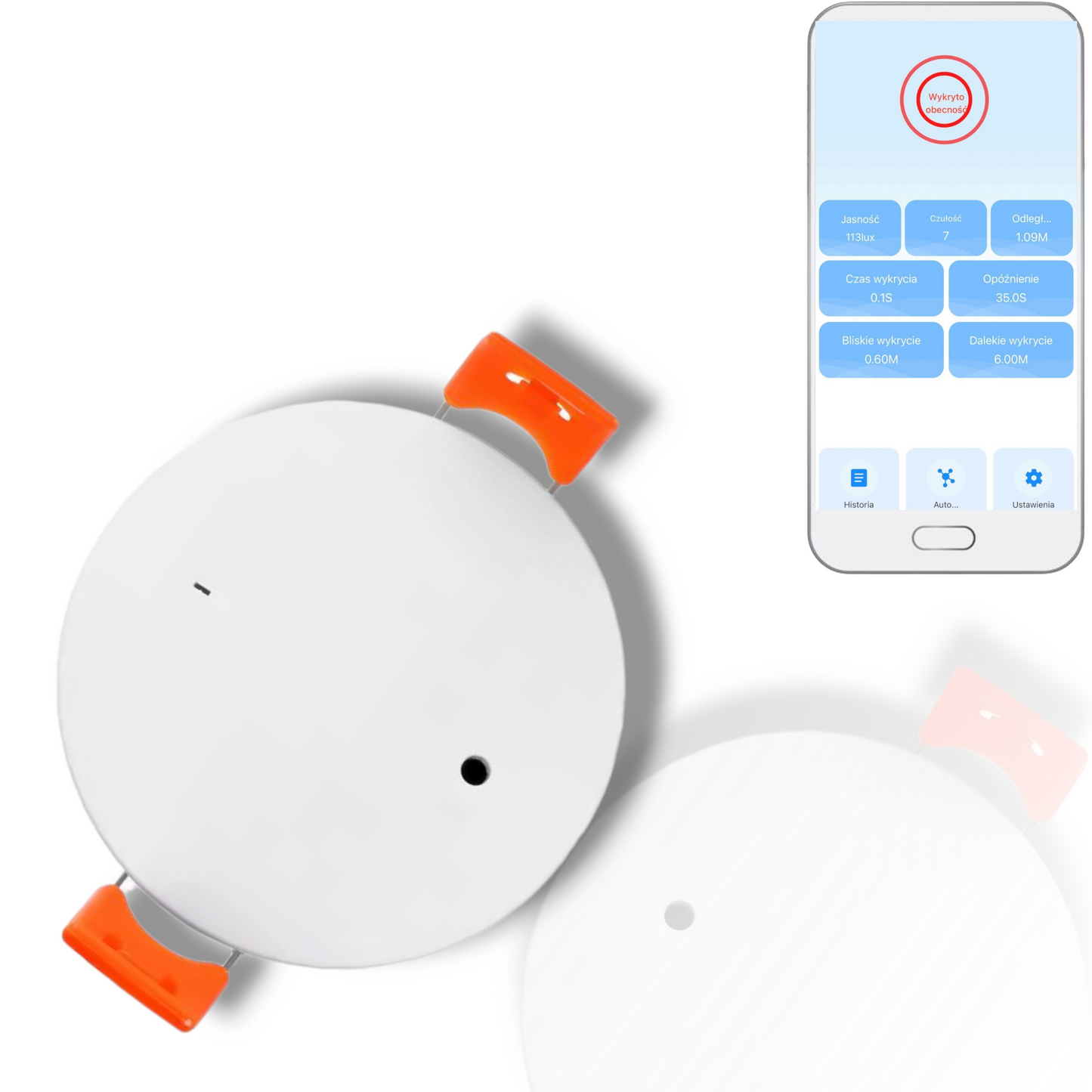 Inteligentny Sufitowy Czujnik Obecności - mmWave 5.8 GHz Zigbee