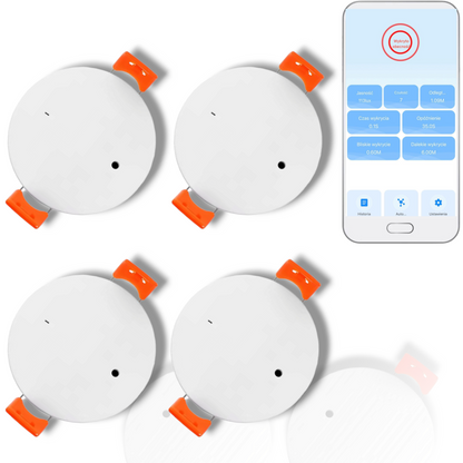 Zestaw 4x Inteligentny Sufitowy Czujnik Obecności - mmWave 5.8 GHz Zigbee