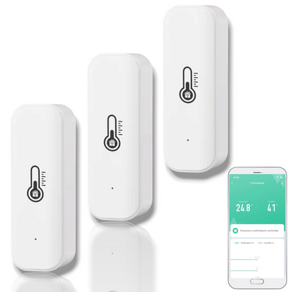 Zestaw 3x Czujników WiFi temperatury wilgotności Inteligentne czujniki TUYA