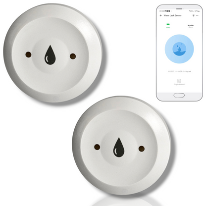 Zestaw 2x czujników zalania wodą Zigbee kompatybilny z eWeLink